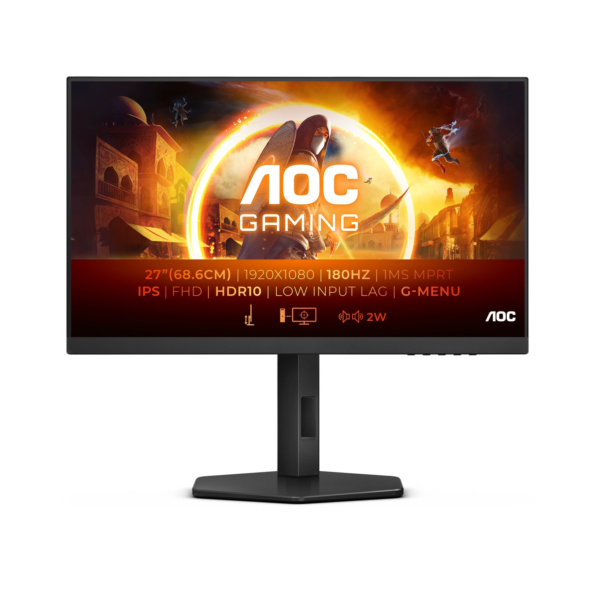 EAN 4038986181396 - AOC G4 27G4X pantalla para PC 68,6 cm (27") 1920 x 1080 Pixeles Full HD LED Negro, Gris imagen 1