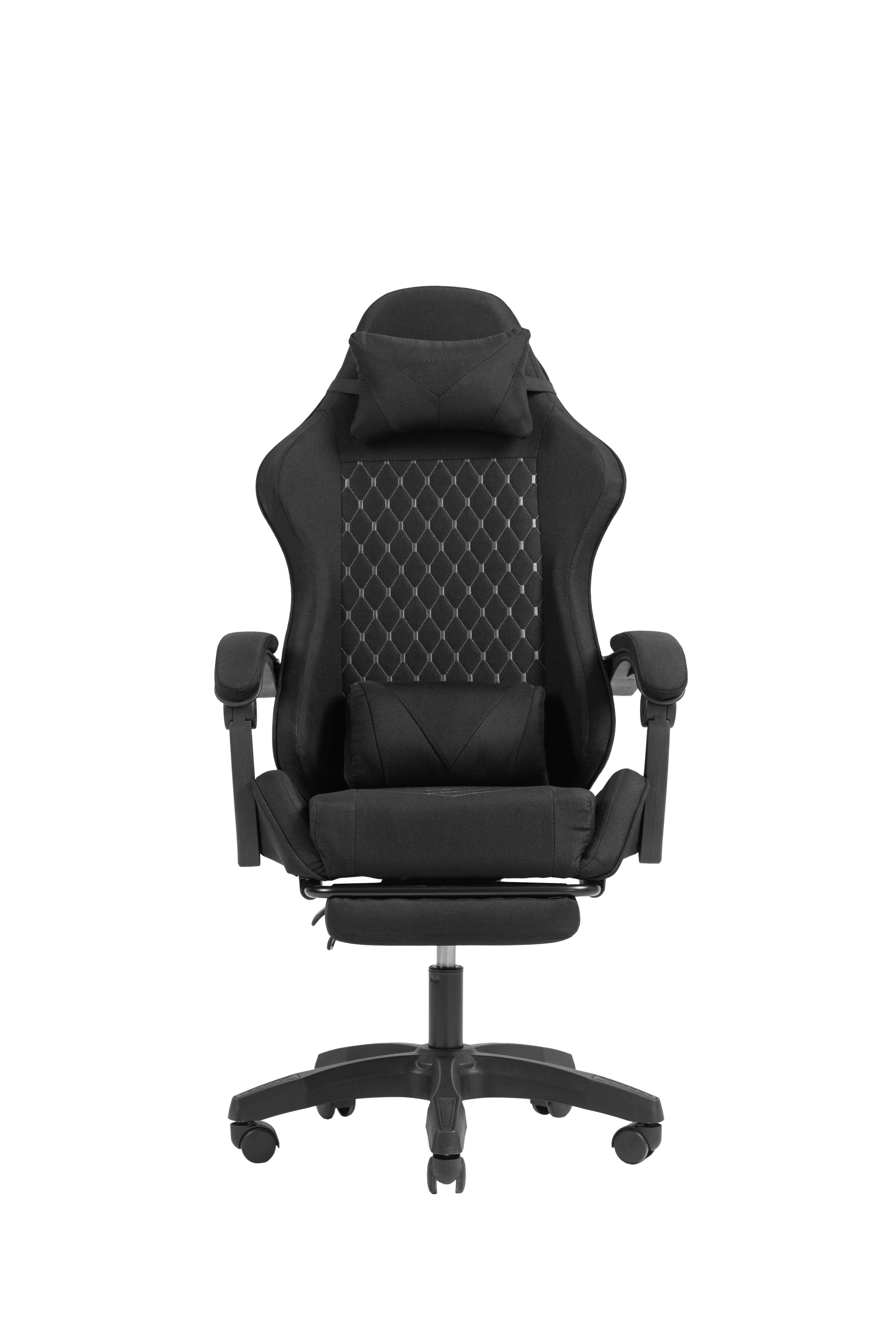 Silla Gaming Mgc-X Pro Reposapies Negro Mars Gaming 120kg Max/ Resposabrazos Ajustable/ Inclinacion 90-135º/ 5 Ruedas