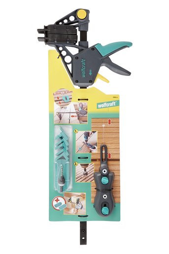 EAN 4006885698802 - wolfcraft GmbH 6988000 abrazadera Abrazadera de barra Gris, Turquesa imagen 2