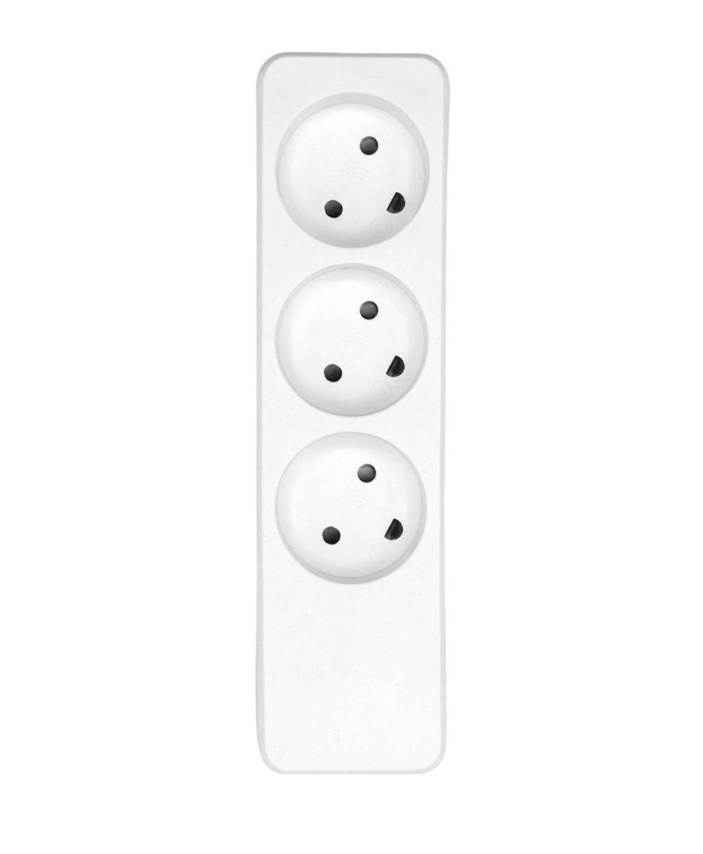 Danish Power Strip 3-Way White