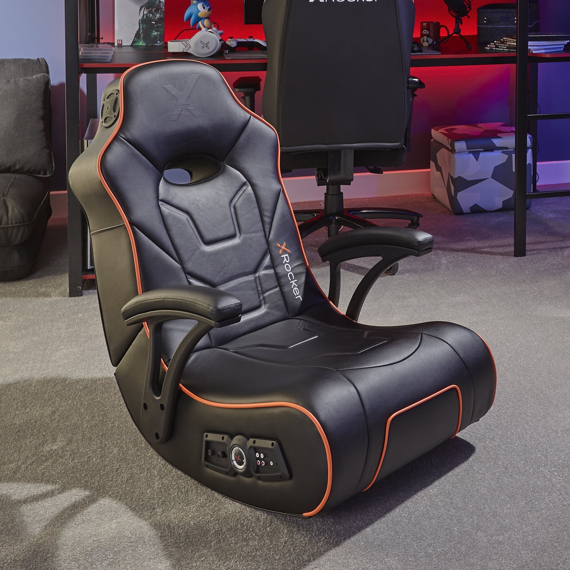 EAN 94338200027 - X Rocker G-Force Silla gaming Negro, Naranja imagen 2