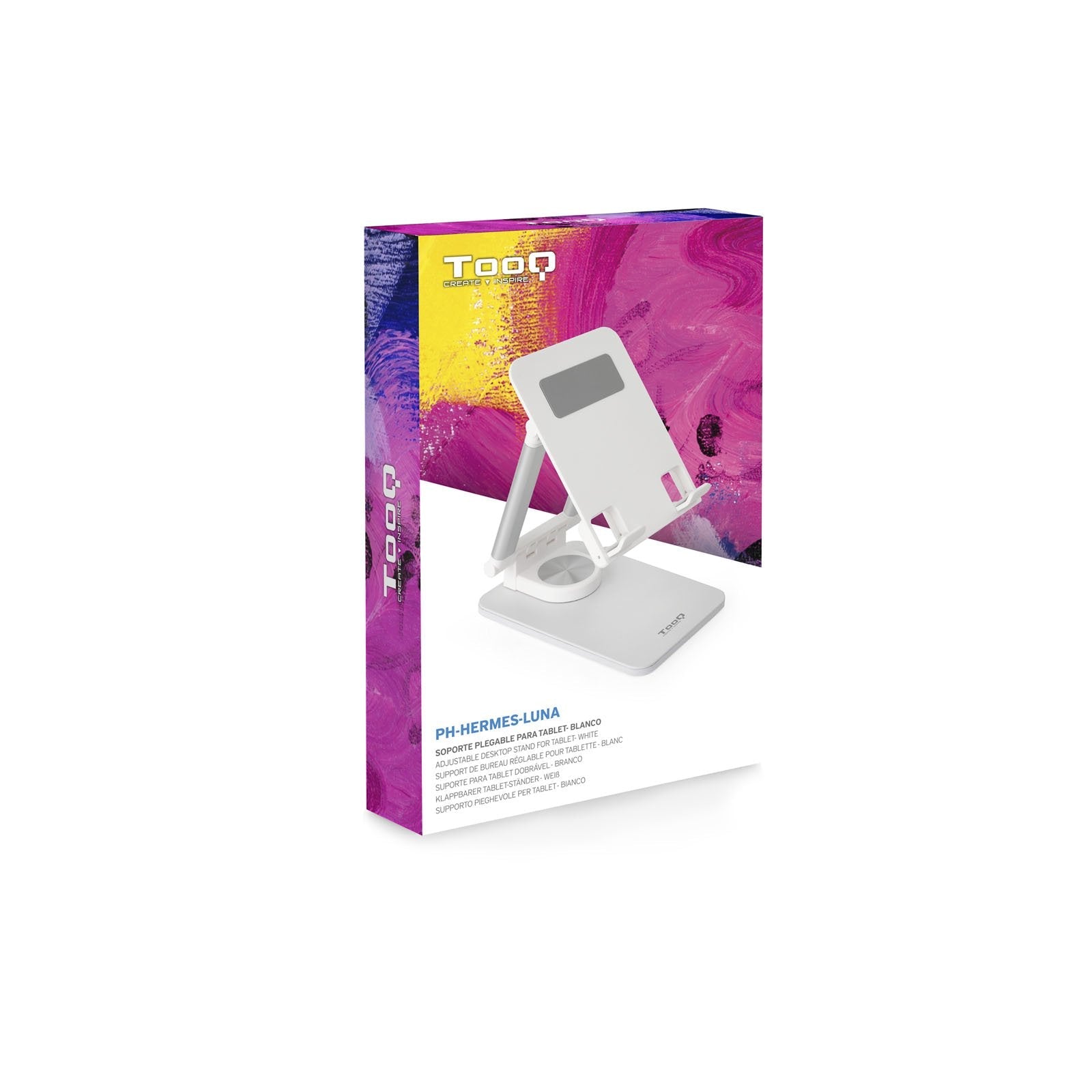 Tooq Soporte De Sobremesa Ajustable Para Móvil O Tablet De Hasta 12.9? - Blanco