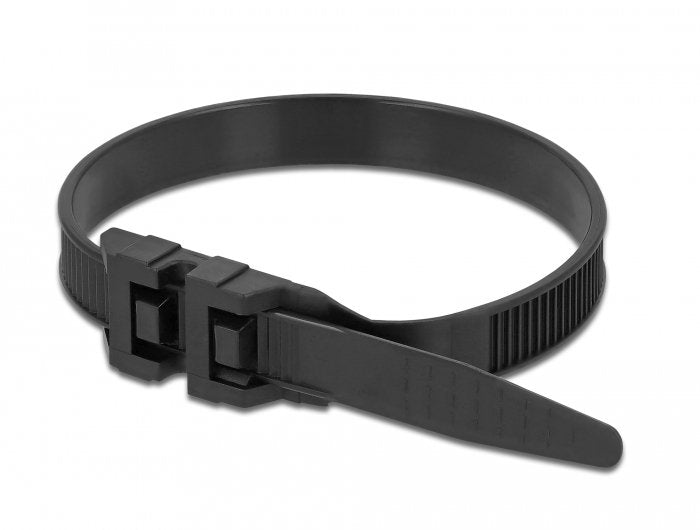 Cable De Cable De Delock Con Doble Cabeza De 190 Mm X 9 Mm De Negro, 10 Piezas 18887