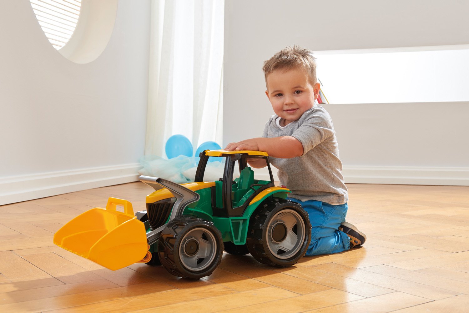 EAN 4006942780105 - Lena GIGA TRUCKS Tractor with front loader & excavator imagen 8