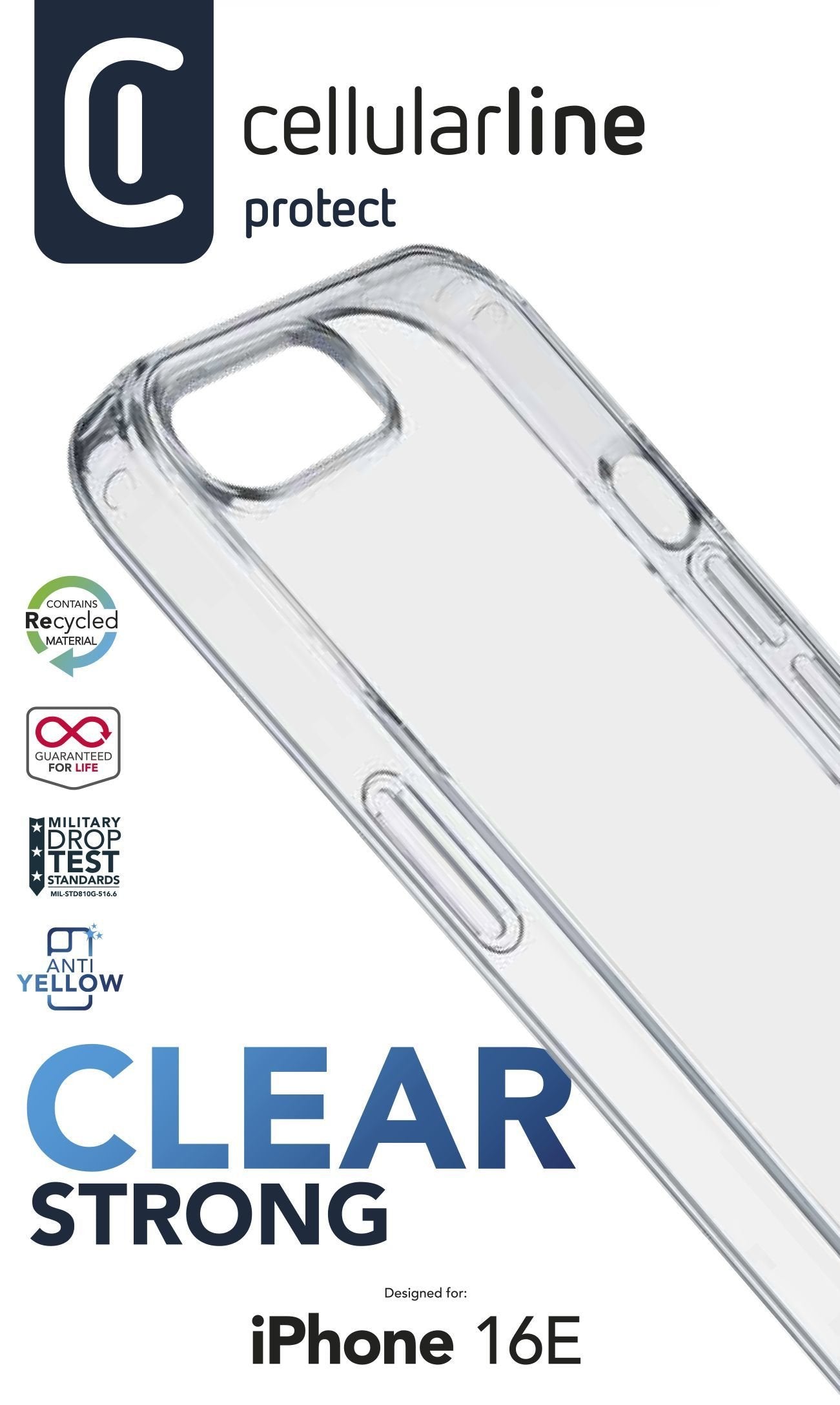 EAN 8018080492570 - Cellularline 8018080492570 funda para teléfono móvil 15,4 cm (6.06") Transparente imagen 1