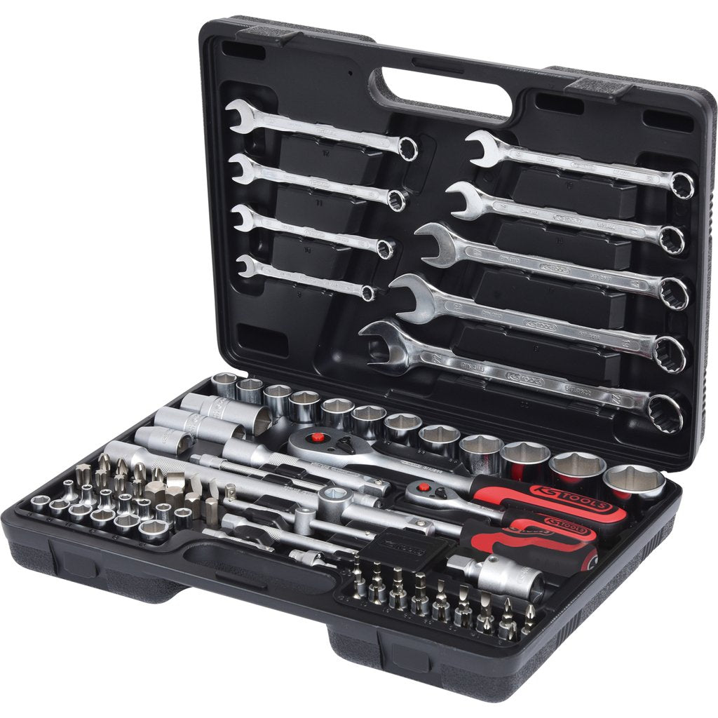 Ks Tools Llave De Vaso 1/4"+1/2" 82 Piezas. 911.0682