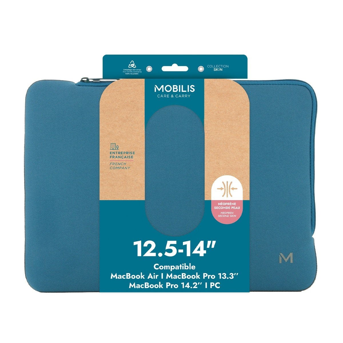 EAN 3700992529813 - Mobilis 049018 maletines para portátil 35,6 cm (14") Funda Azul, Gris imagen 2