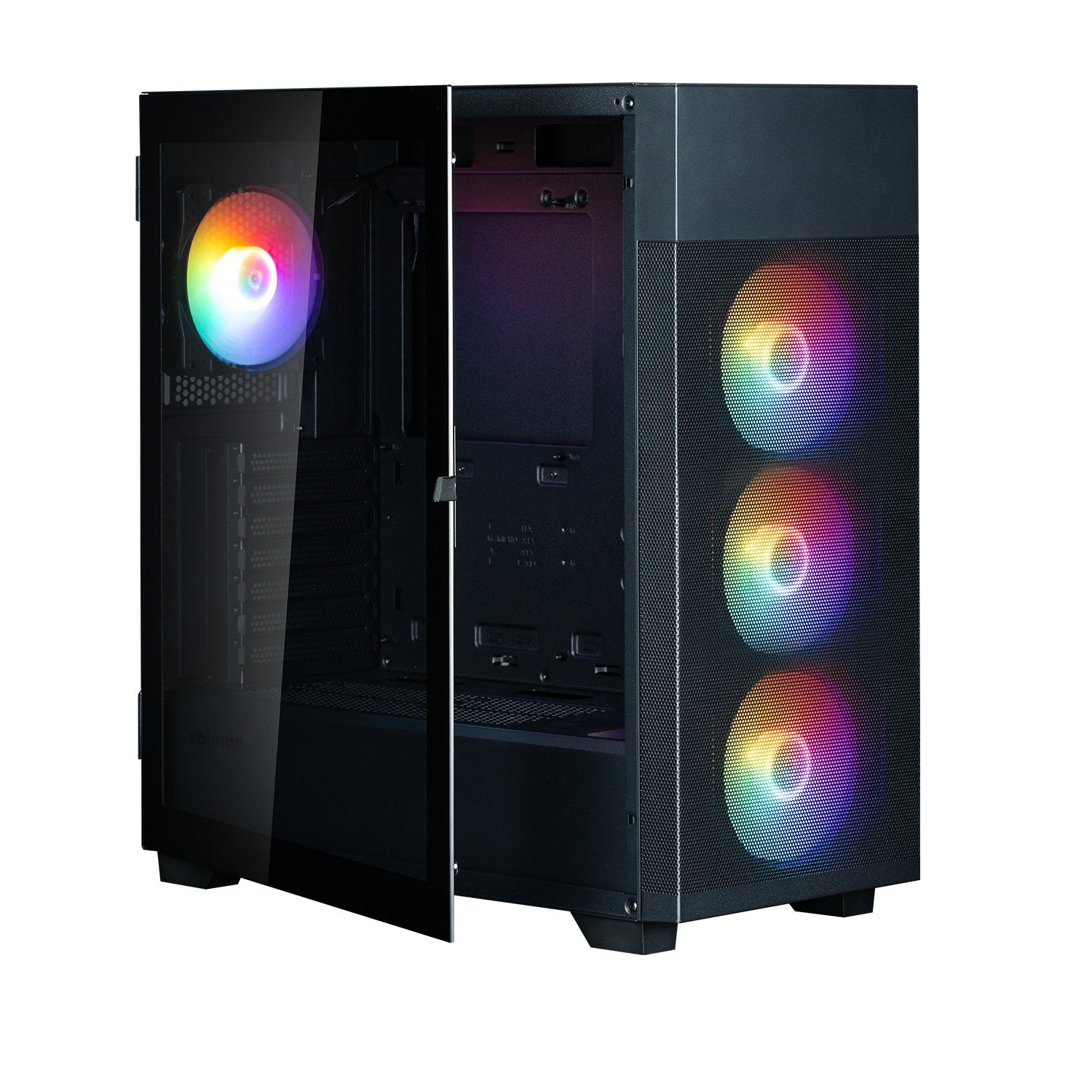 Caja Pc Obudowa S5 Neo Black Atx Mid Tower Frgb Fan X4