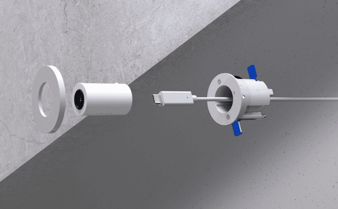 Ubiquiti Unifi Ai Theta Pro Lente De Larga Distancia, Cámara De Vigilancia 4k, Campo De Visión De 53° Uvc-Ai-Theta-Prolens50