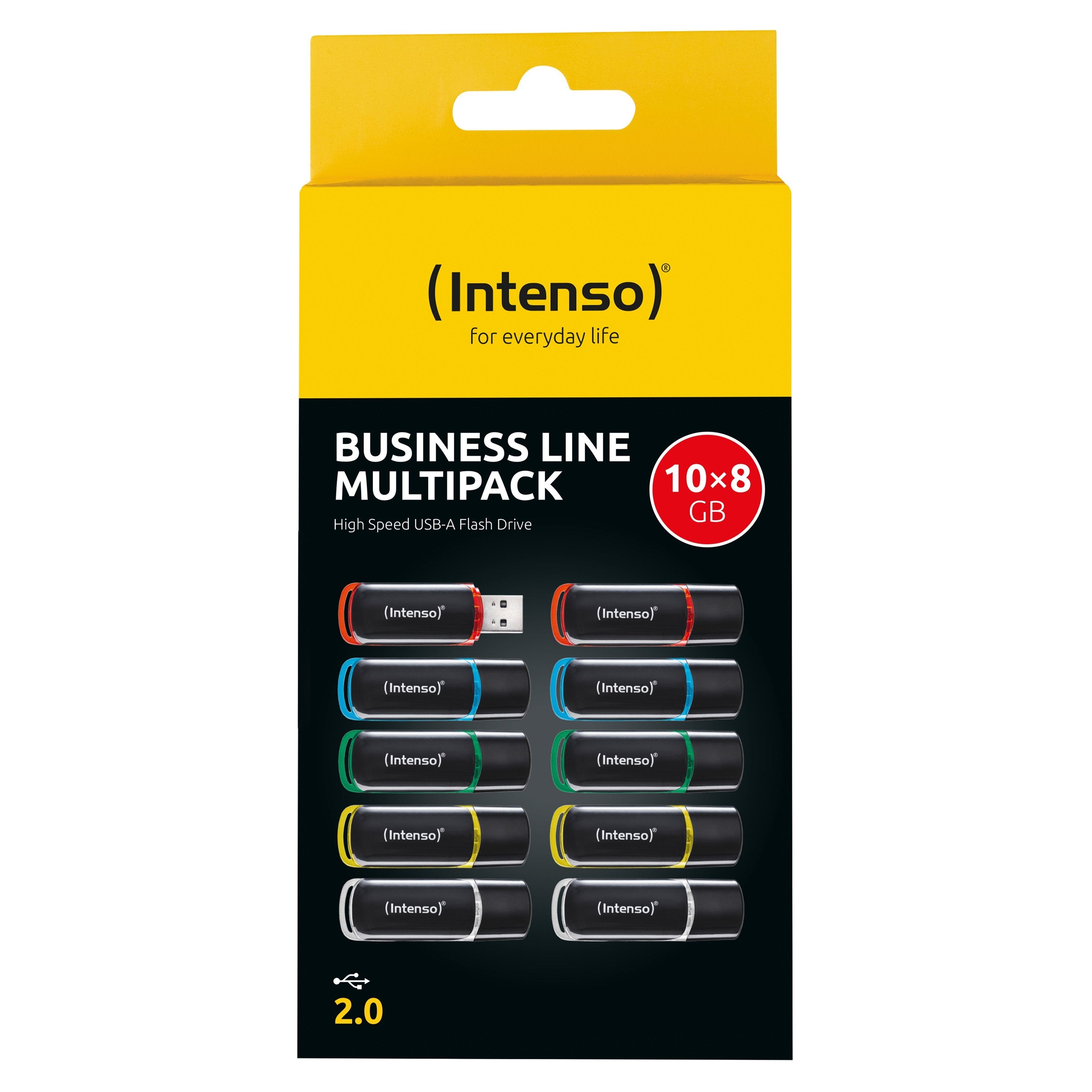 Intenso Usb Mick Hsiness Line 8gb 10-Pack