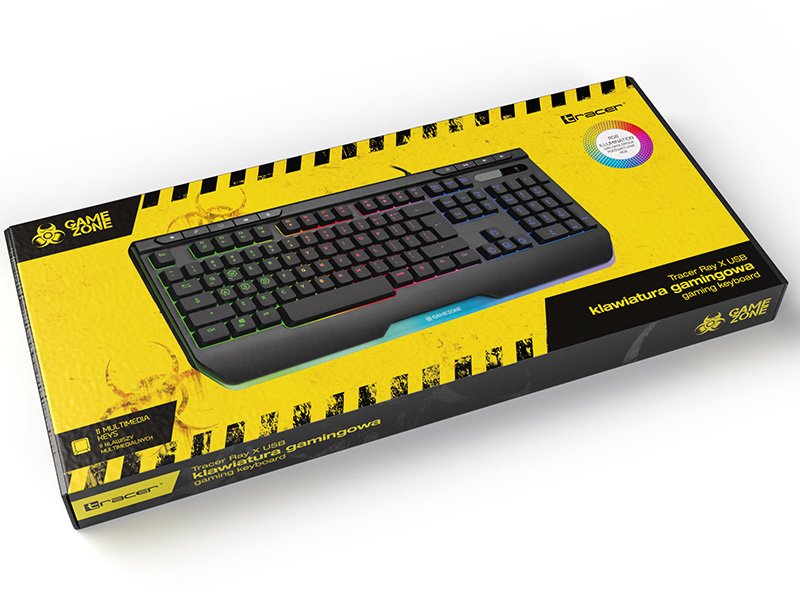 Teclado Ingles Gaming Usb Tracer Gamezone Ray X