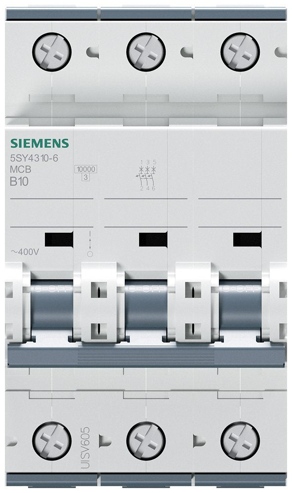 Siemens Automat B 10a 5sy43106 400v 10ka 3p