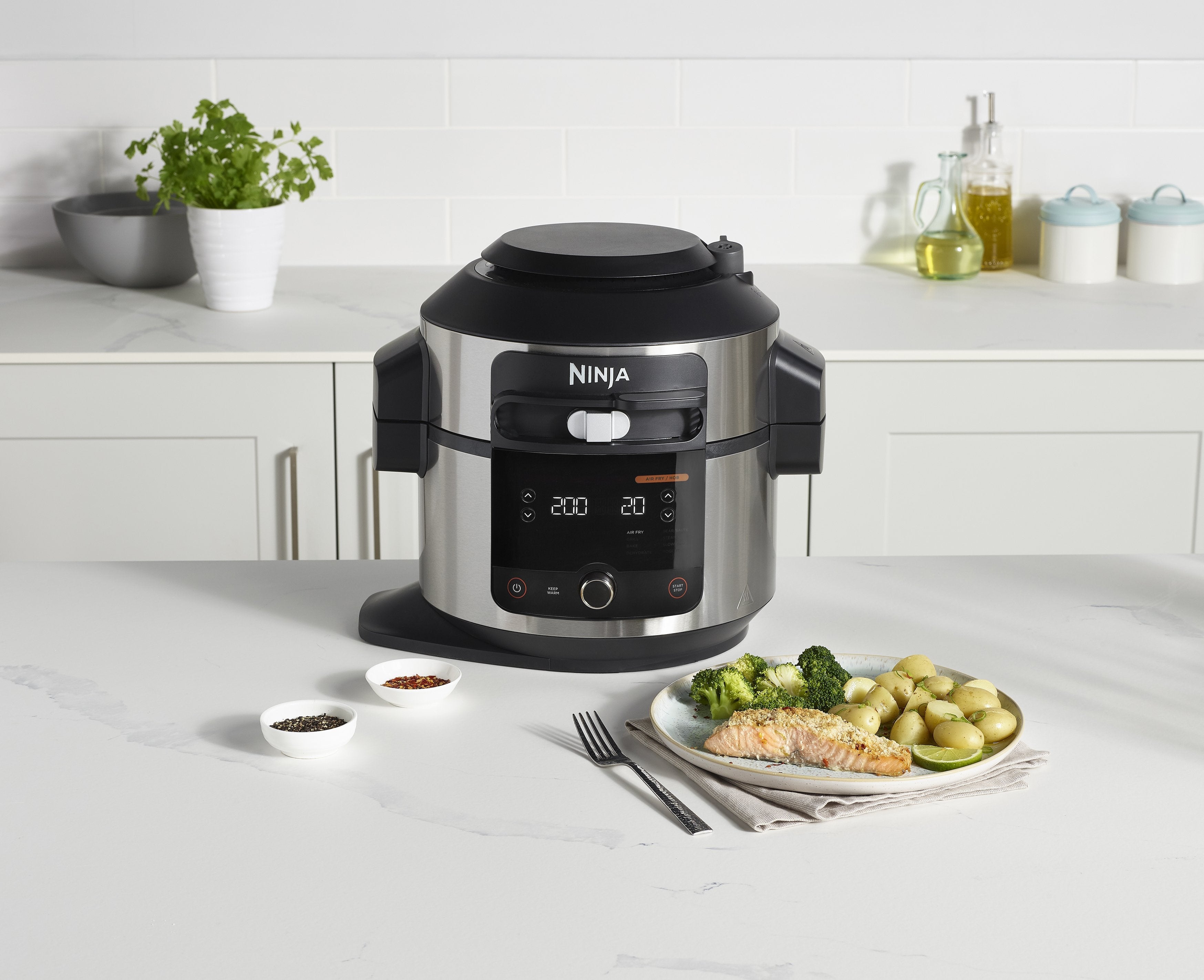 EAN 0622356249959 - Ninja OL550EU olla multi-cocción 6 L 1460 W Negro, Acero inoxidable imagen 8