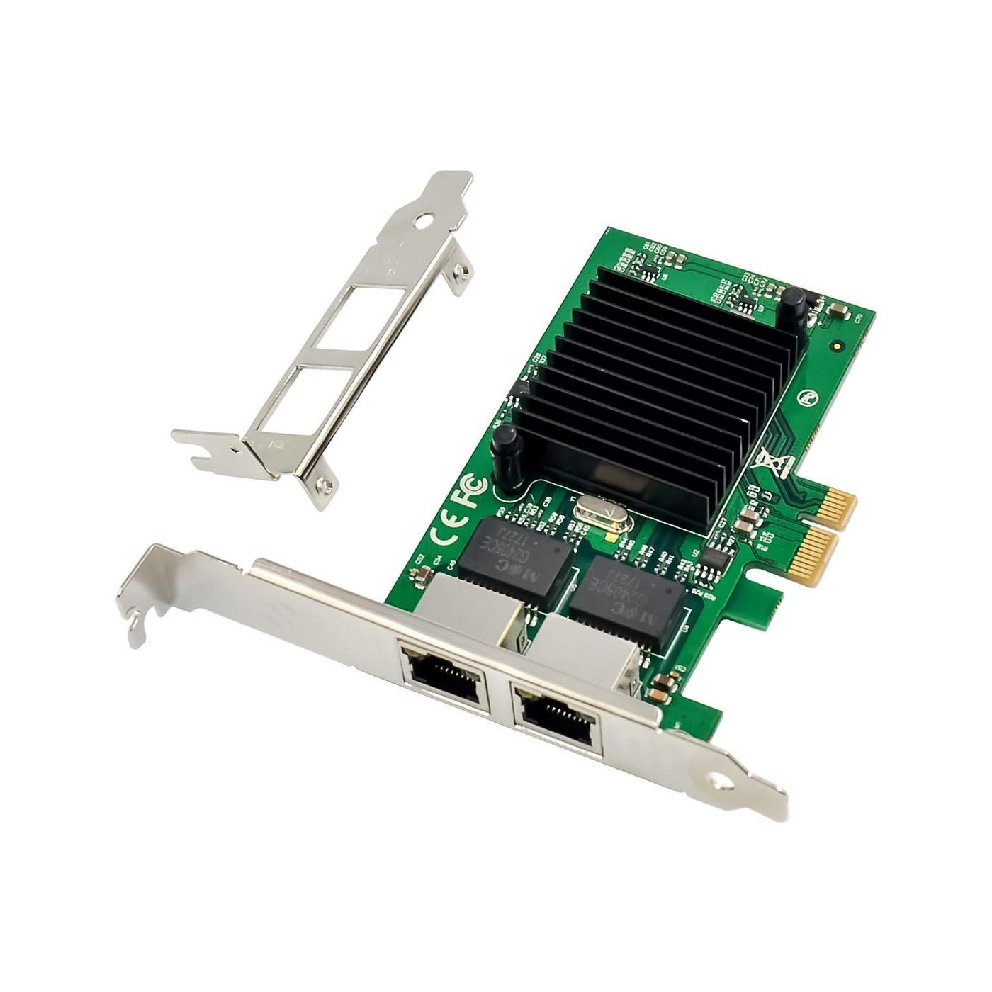 Network Card Pcie X1 Intel 82575 Dual- Rj45