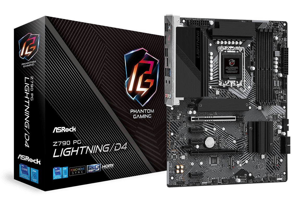 Placa Base Asrock 1700 Z790 Pg Lightning/D4 Atx 4xddr4 8xsata6 1xusb-C 2xusb 3.2 2xusb 2.0