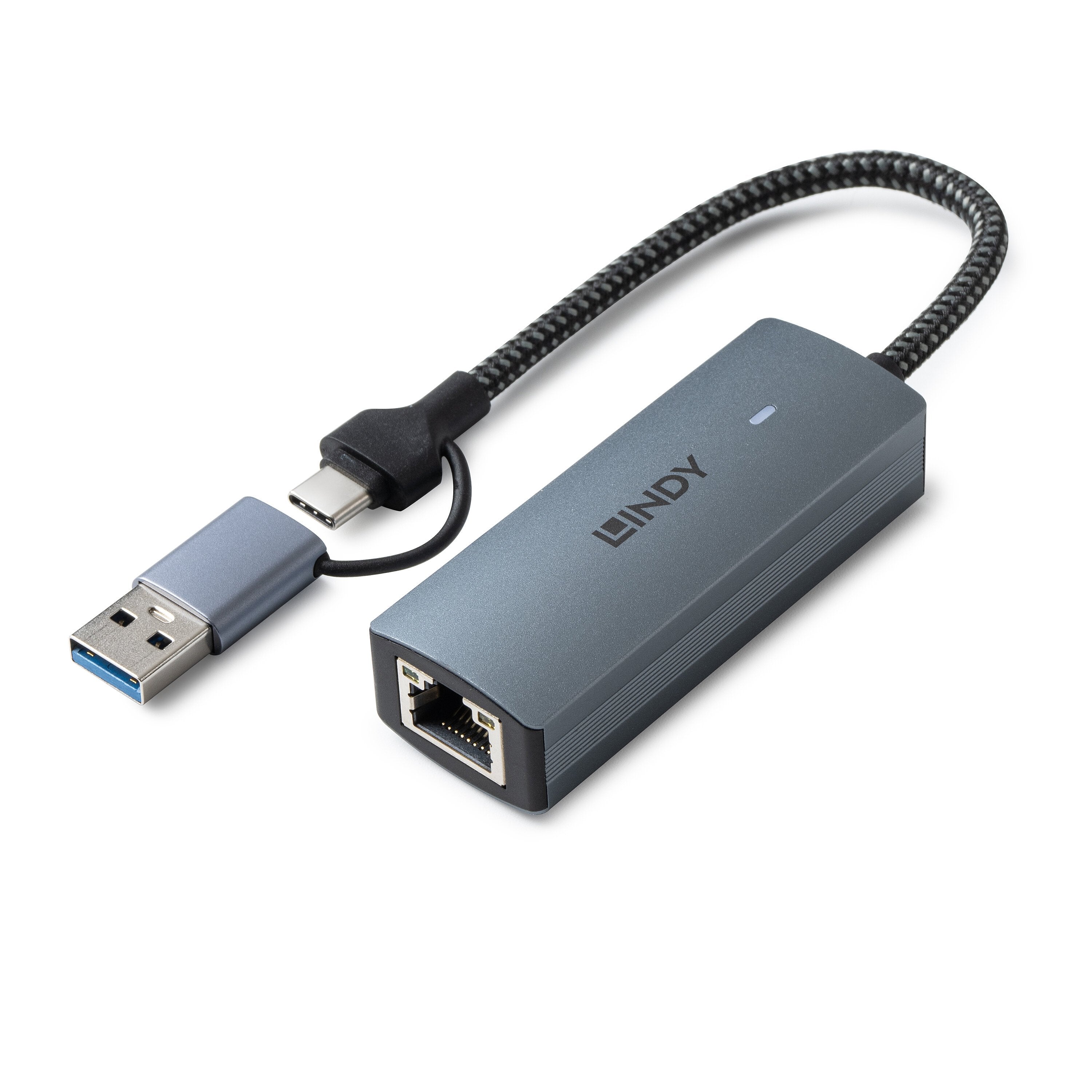 EAN 4002888434157 - Lindy 43415 hub de interfaz USB 3.2 Gen 2 (3.1 Gen 2) Type-C 5000 Mbit/s Gris imagen 1