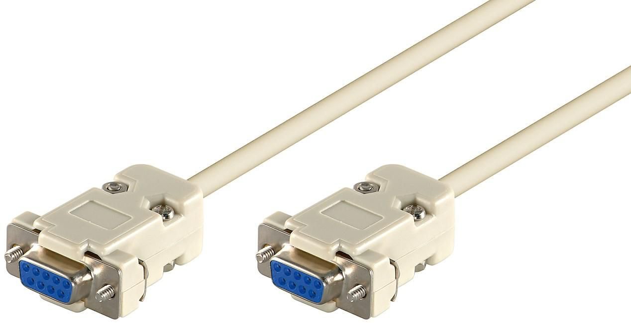 Microconnect 1.8m Db9-Db9 F/F Cable De Serie Blanco 1,8 M