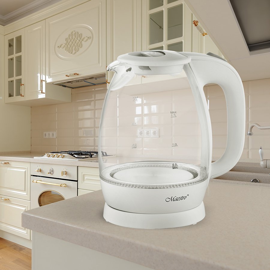 EAN 4820177148444 - Feel Maestro MR-063-WHITE tetera eléctrica 1,7 L 2200 W Blanco imagen 2
