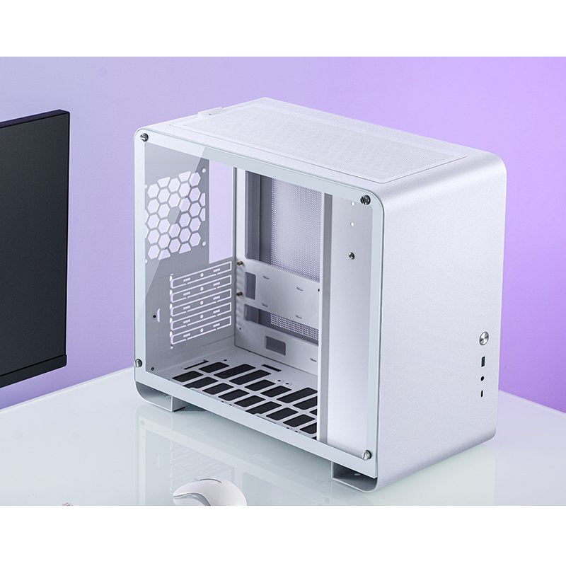 Jonsbo U4 Mini Micro-Atx-Gehäuse, Temperojo Glass - Blanco