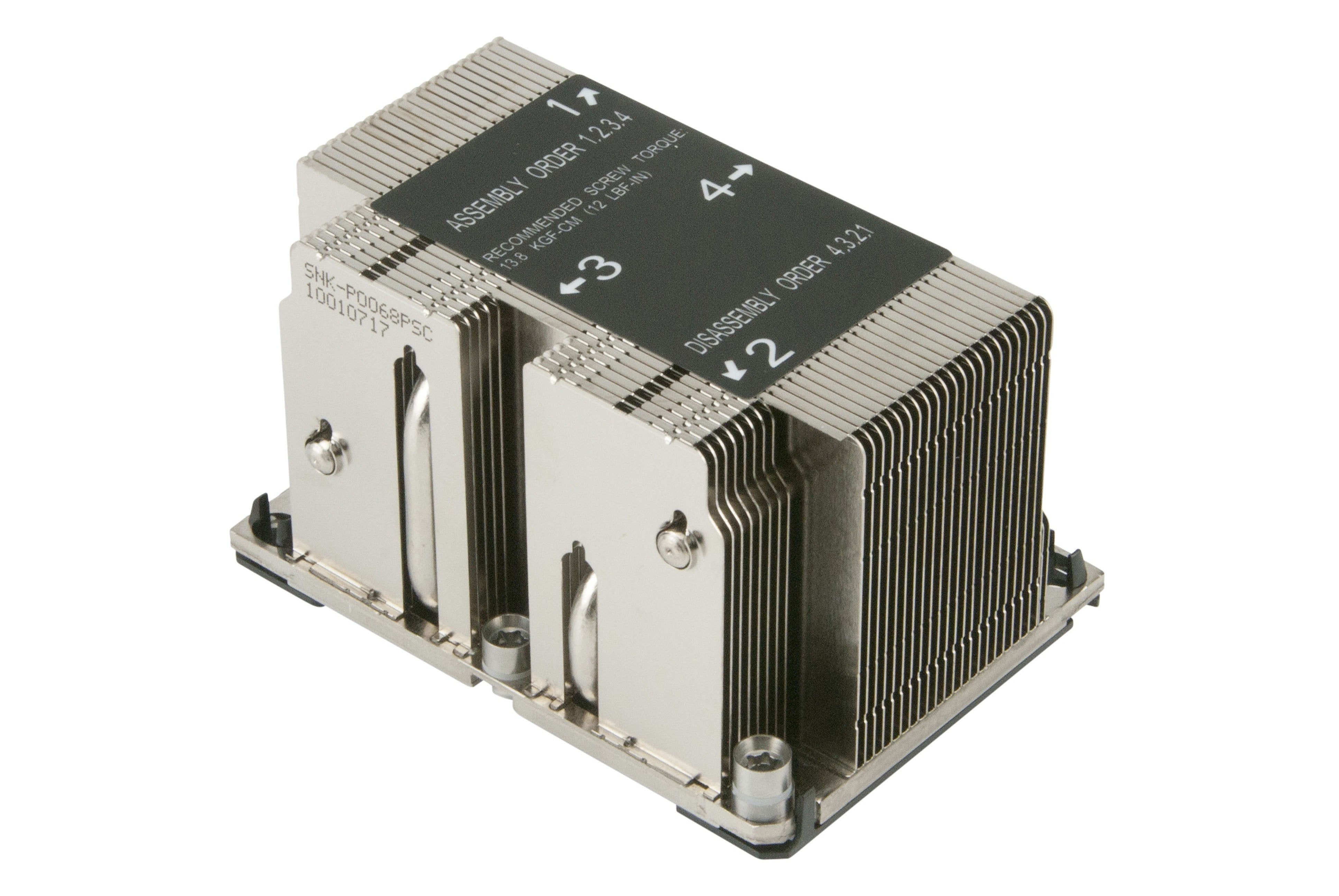 EAN 0672042262540 - Supermicro SNK-P0068PSC sistema de refrigeración para ordenador Procesador Disipador térmico/Radiador Gri imagen 1