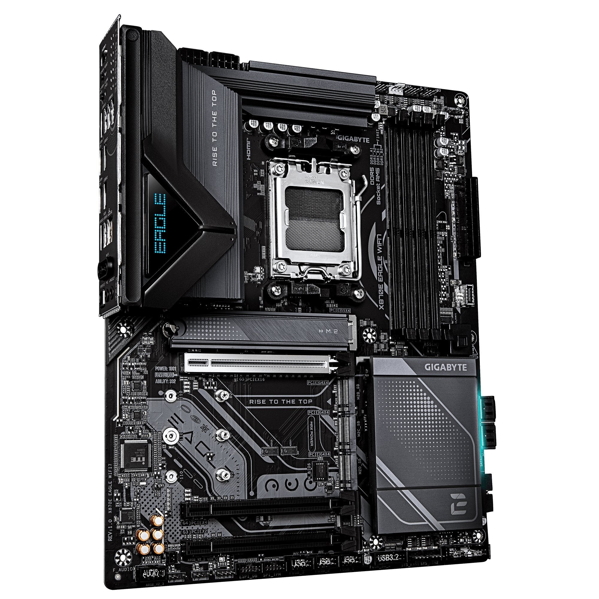 Gigabyte X870e Eagle Wifi7 Am5 4xddr5 Hdmi Dp 4xm.2
