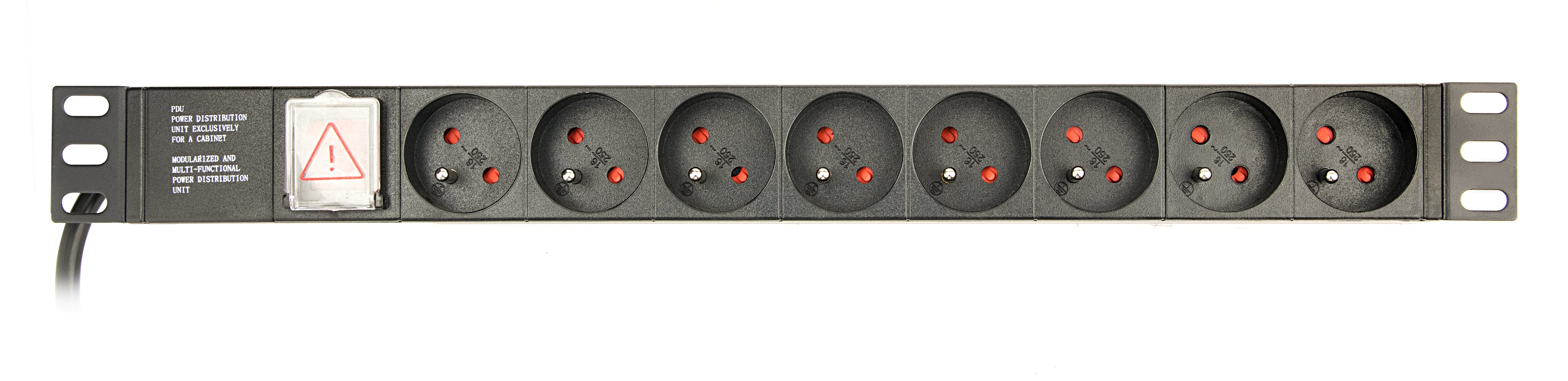 EAN 8716309116794 - Gembird EG-PDU-014-FC14 unidad de distribución de energía (PDU) 8 salidas AC 1U Negro imagen 1