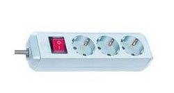 Brennenstuhl Base Múltiple Eco-Line Blanca Con Interruptor 3 Tomas Y 1.5 M
