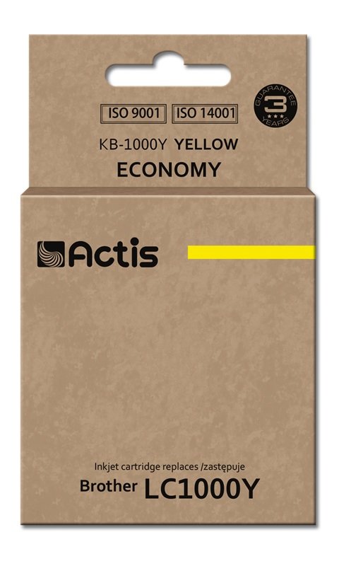 EAN 5901452156800 - Actis cartridge KB-1000Y replacement Brother LC1000Y/LC970Y Standard 36 ml - Kompatibel - Tintenpatrone c imagen 1