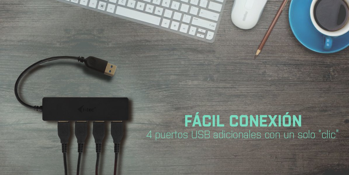 EAN 8595611701115 - i-tec Advance U3HUB404 hub de interfaz USB 3.2 Gen 1 (3.1 Gen 1) Type-A 5000 Mbit/s Negro imagen 9