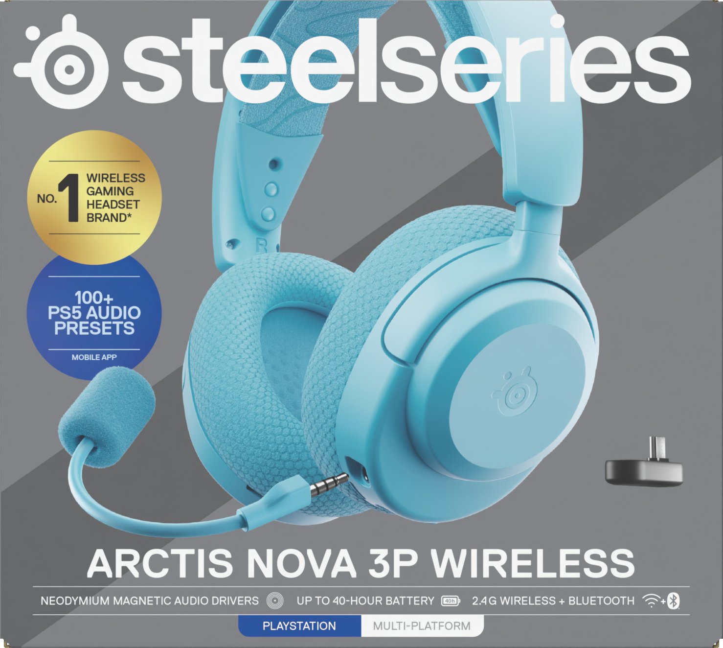 EAN 5707119059558 - Steelseries Arctis Nova 3P Auriculares Inalámbrico Diadema Música/uso diario Bluetooth Color aguamarina imagen 8