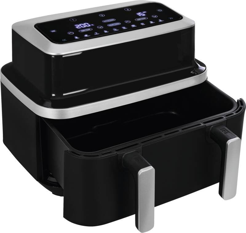 Exquisit Gutfels Airfry 5010 Doppelheissluftfrit.2600w 2x4.2l 80°-200°C Timer