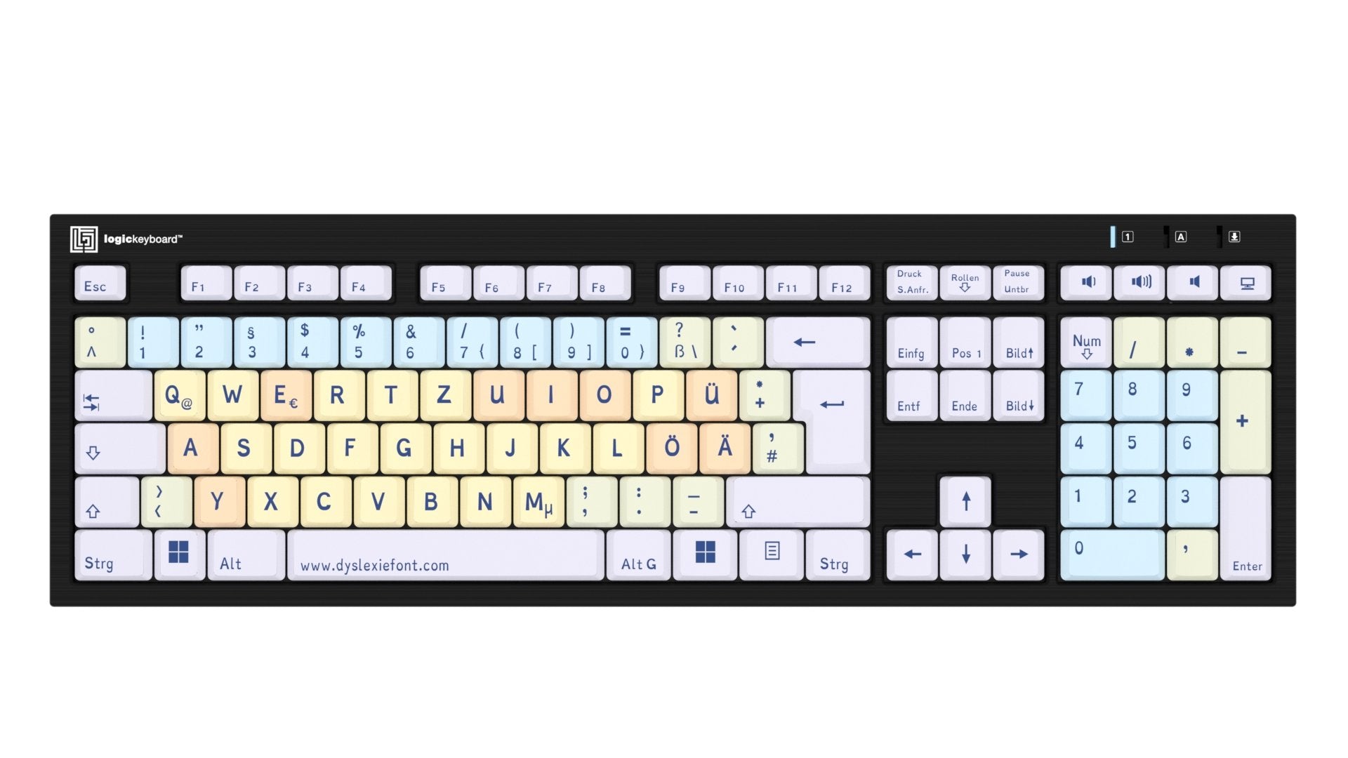 Logickeyboard Dyslexie Keyboard Nero De (Pc)