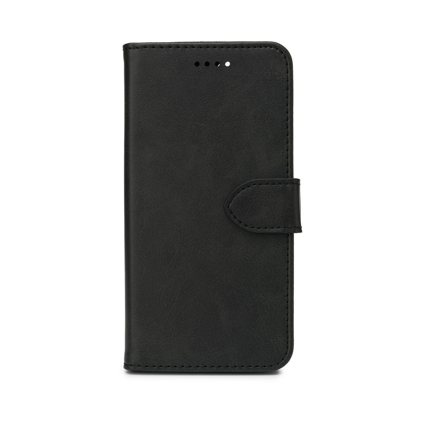 Wales Iphone 12 Wallet Cover. Black. Material: Pu