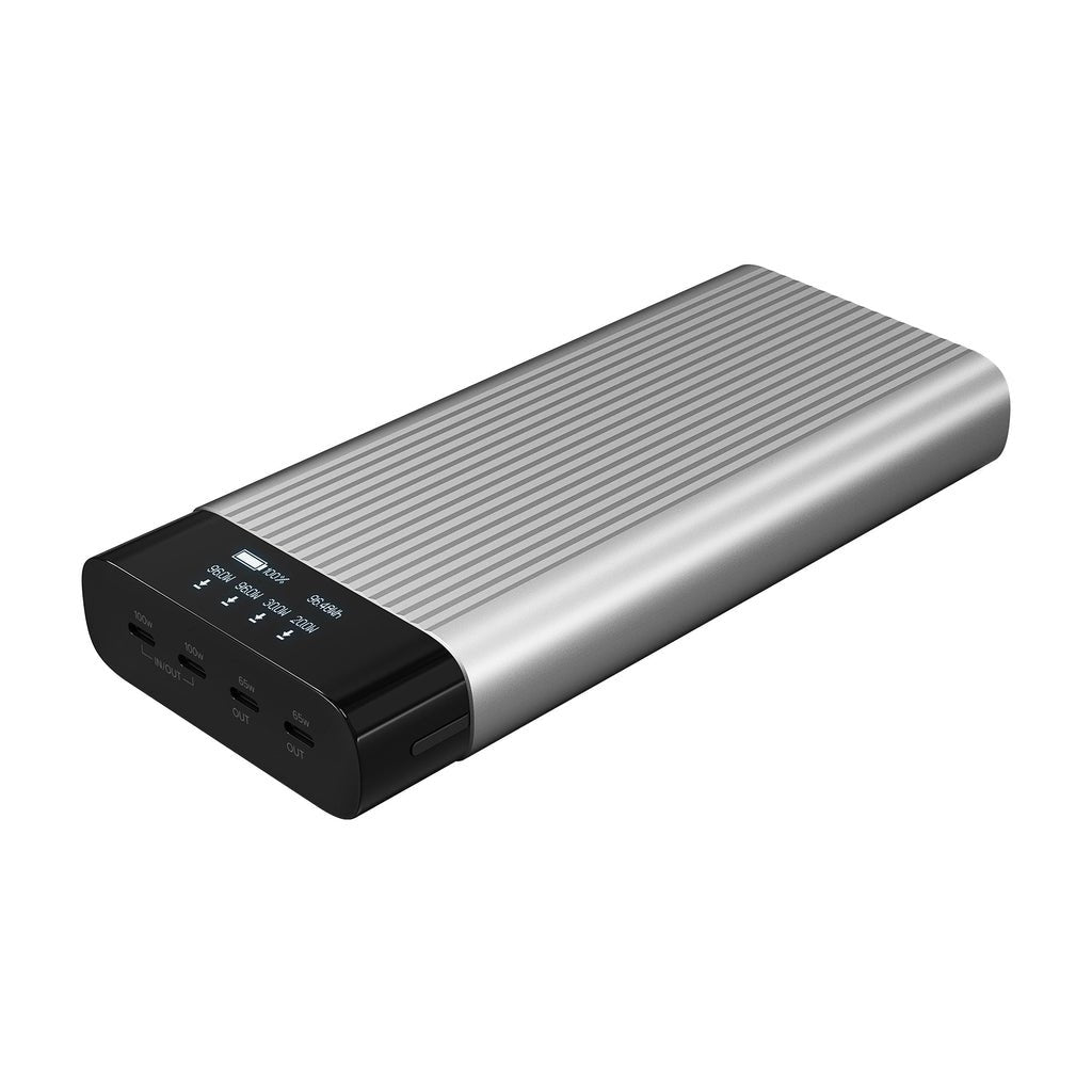 Hyperjuice Hj245bl Usb-C 27000 Mah 245 Vatios Pd 2.0 Pd 3.0 Qc 2.0 Qc 3.0 Apple 2.4a Qualcomm Quick Charge 4.0+ 4 Conectores De Salida (4 X Usb-C)