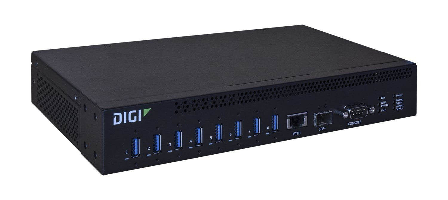 EAN 663072964801 - Digi AW08-G300 hub de interfaz USB 3.2 Gen 1 (3.1 Gen 1) Type-A 10000 Mbit/s Negro imagen 1
