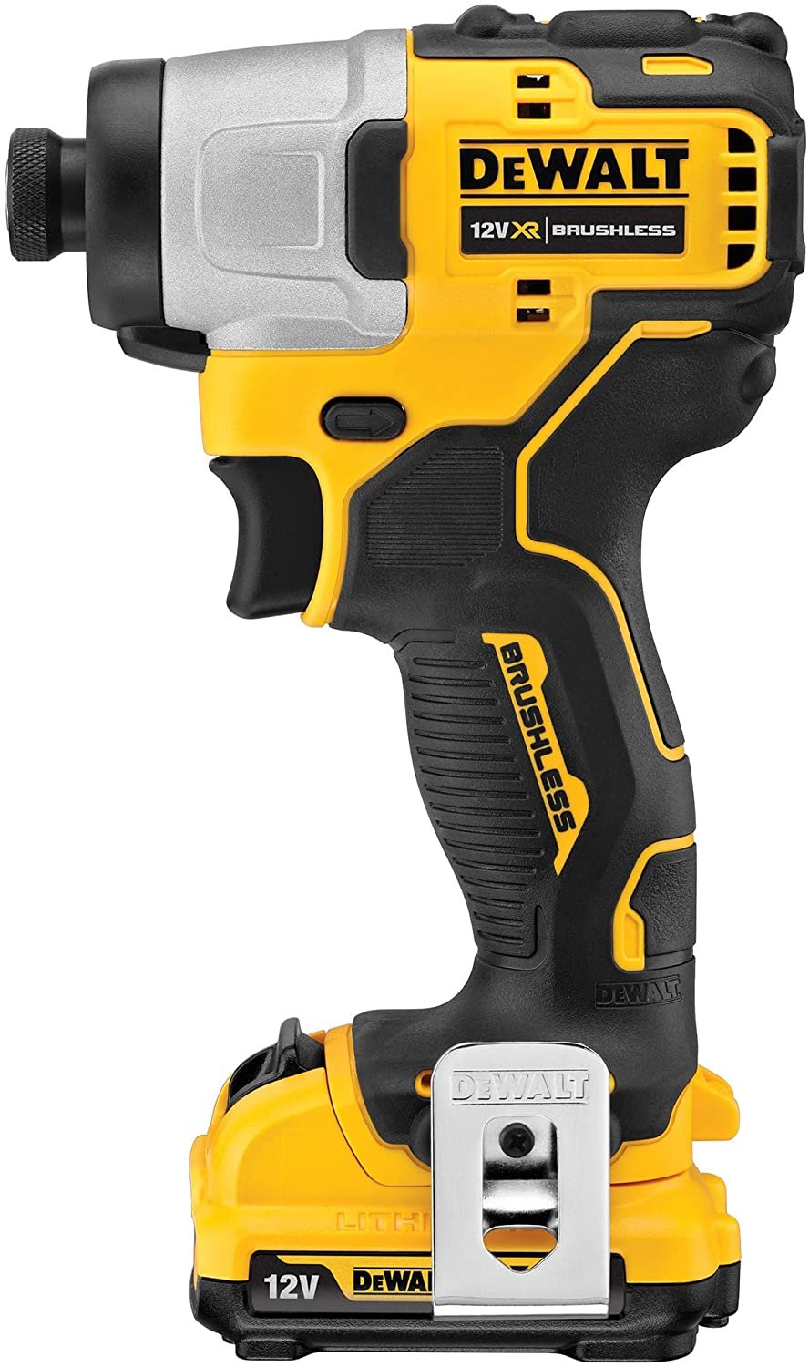 Dewalt Akku-Schlagschrauber Dcf801d2, 12volt, 1/4" (Amarillo/Negro, 2x Li-Ionen Akku 2,0ah, In T Stak-Box) Dcf801d2-Qw