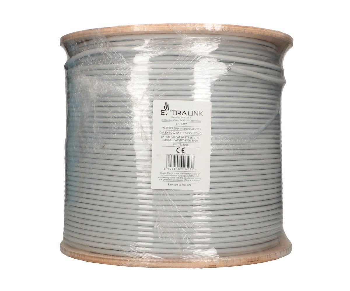 Cable Extralink Cat6a Ftp (F/Ftp) Indoor Twisted Pair 500m