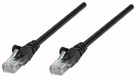 EAN 0766623345378 - Intellinet 345378 cable de red Negro 10 m Cat5e U/UTP (UTP) imagen 1