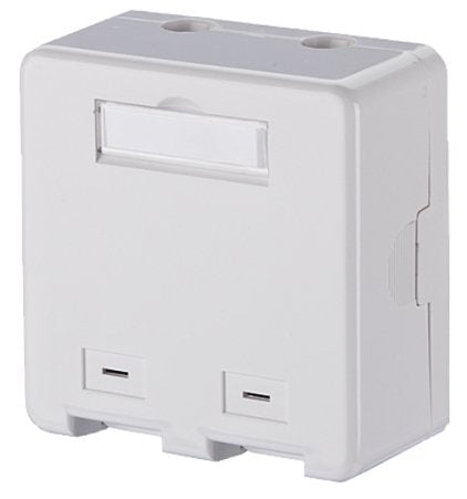 Metz Connect Keystone Anschlussdose Ap 2 Port Unbestuckt Reinweiss