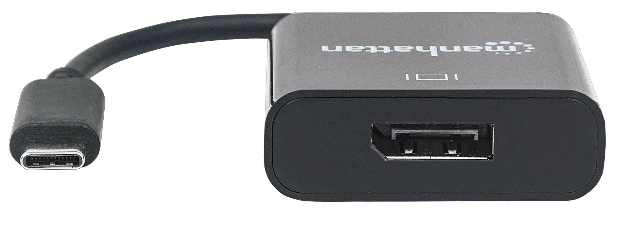 Manhattan Convertidor Superspeed+ Usb-C 3.2 A Displayport C Macho A Displayport Hembra, 4k@30hz, Negro