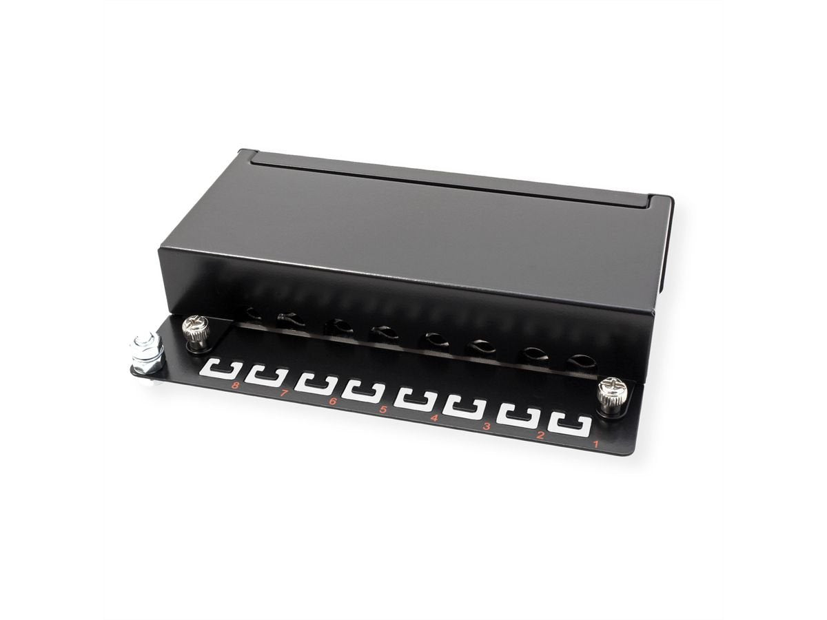 Roline Patchpanel 8 Ports Kat.5e Class D Geschirmt Schwarz