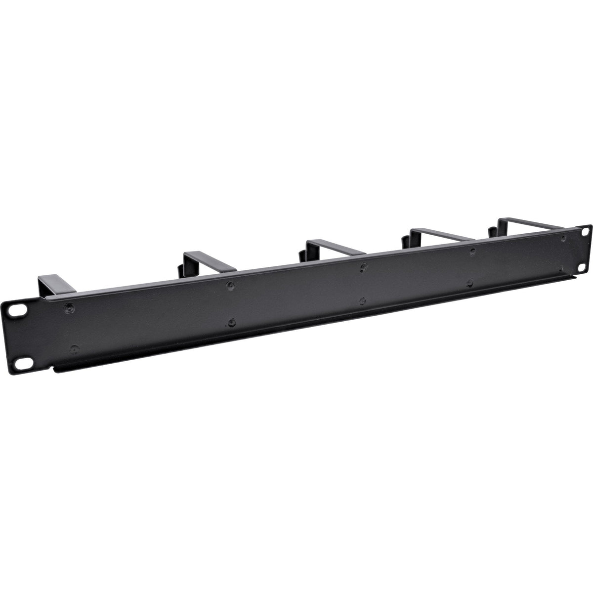 Panel De Gestión De Cables Inline De 19", 5 Soportes Grandes, Ral9005, Negro