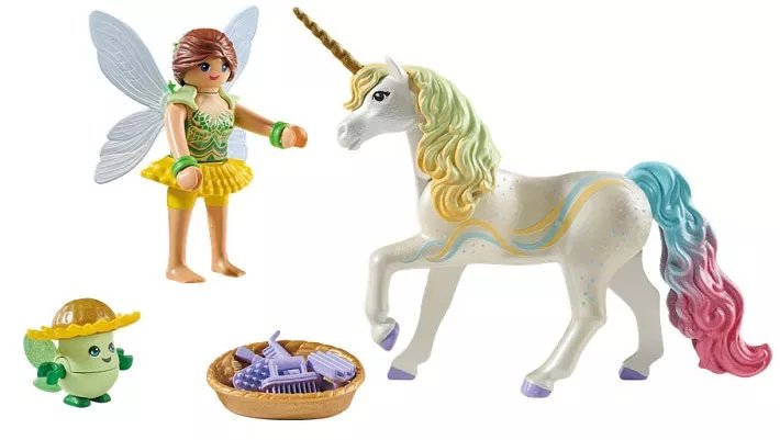 Zestaw Z Figurkami Princess Magic 71840 Jednorozec Do Kolekcjonowania Rainbow Flower Z Wrózka
