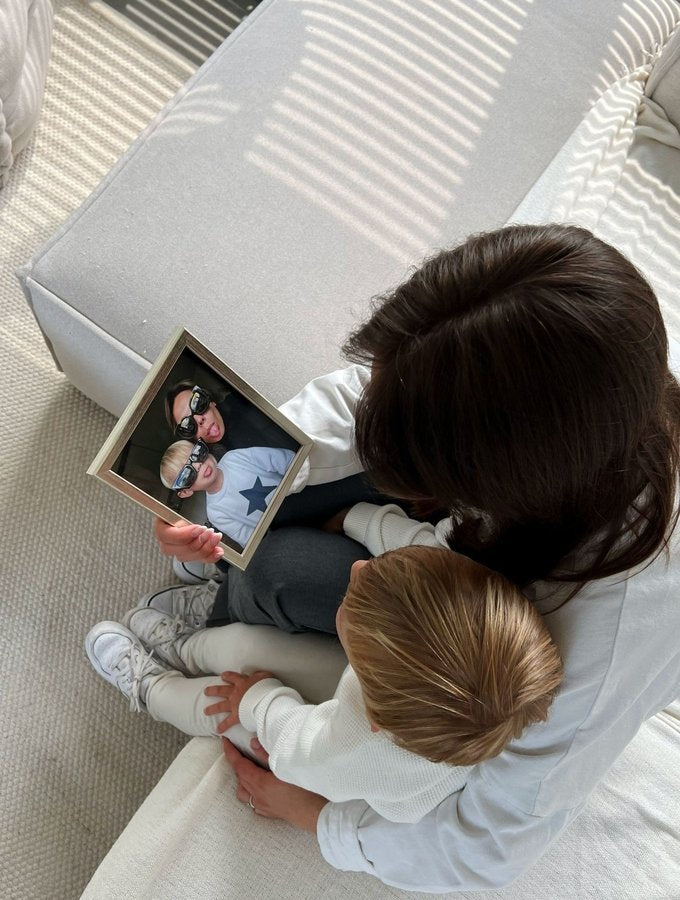 Deknudt S41jd1 30x30 Holz Silber, Schmale Leiste