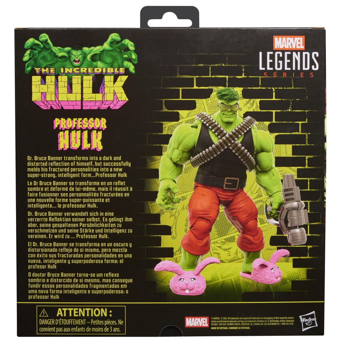 Figura Hasbro Marvel Legends Series The Incredible Hulk Professor Hulk