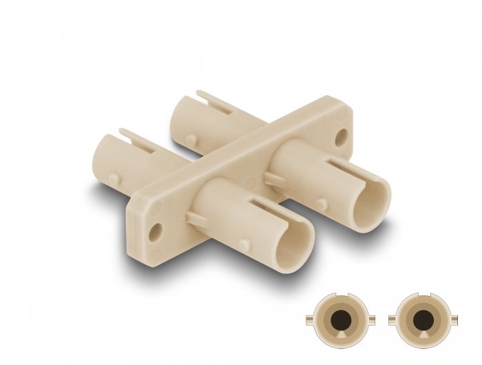 Delock 87935 Adaptador De Fibra Óptica St/St 1 Pieza(S) Beige
