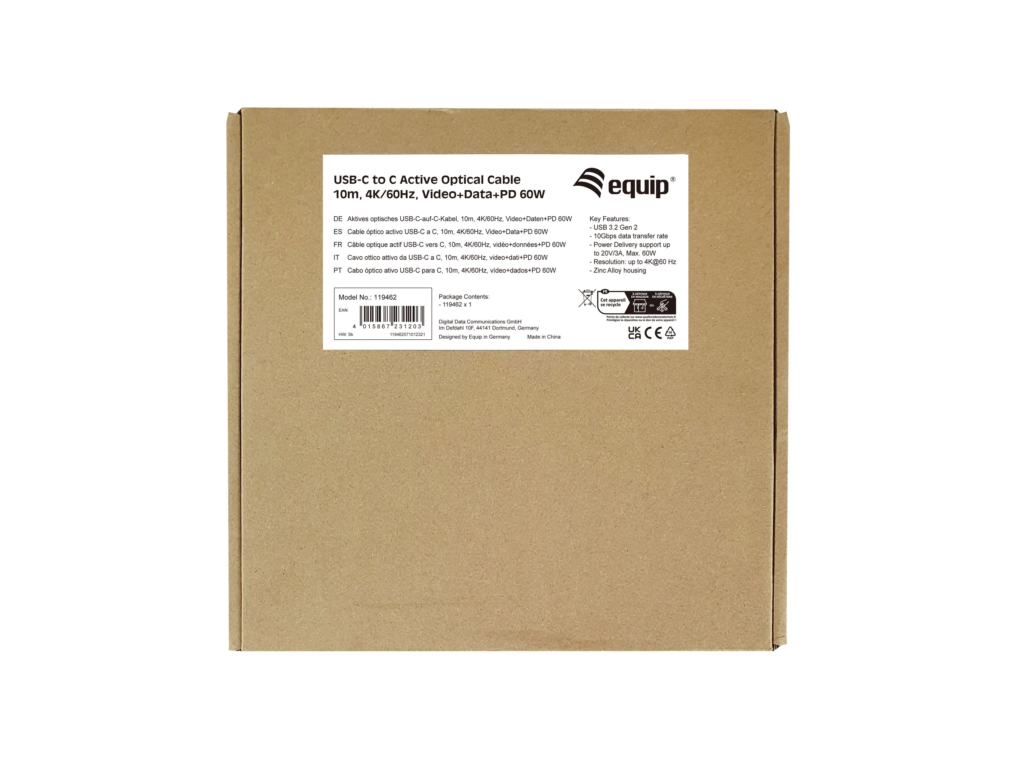 EAN 4015867231203 - Equip 119462 cable USB USB 3.2 Gen 2 (3.1 Gen 2) USB C Negro imagen 6