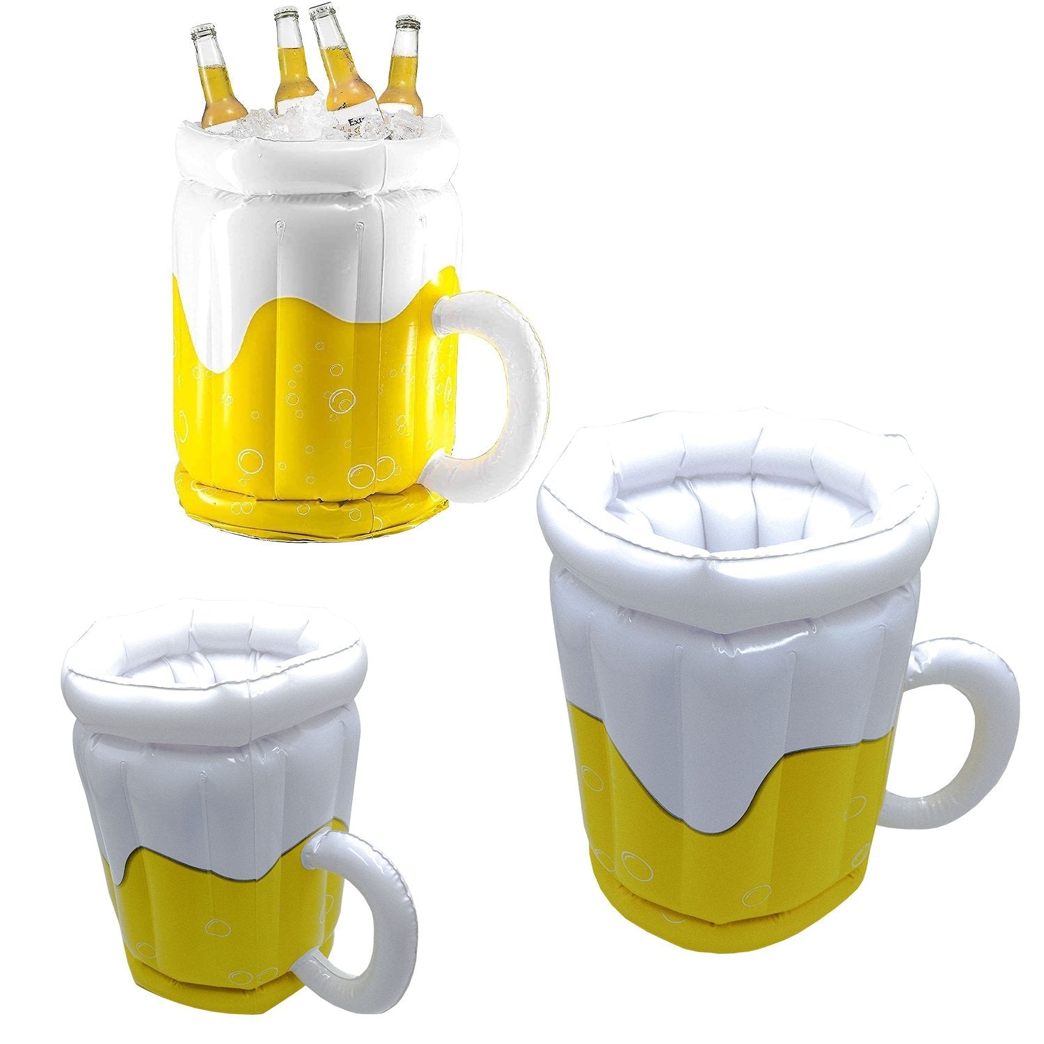Mad Monkey Enfriador De Bebidas Cubo De Cerveza Hinchable 10l Blanco