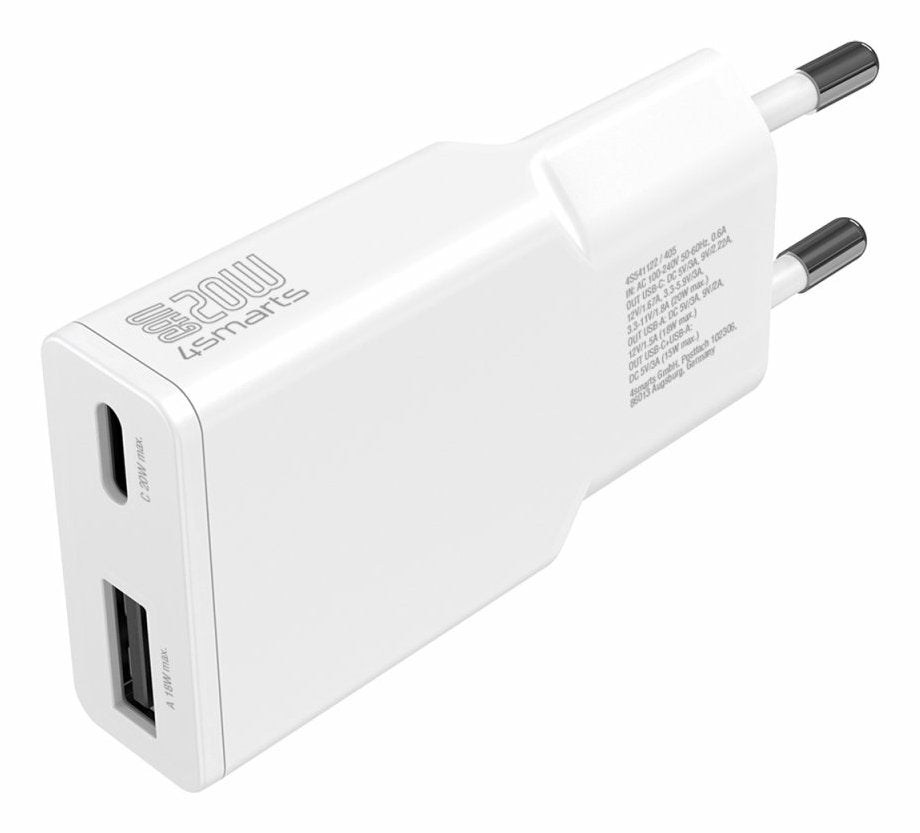 EAN 4252011909001 - 4smarts 541122 cargador de dispositivo móvil Smartphone, Tableta Blanco Corriente alterna Carga rápida In imagen 2