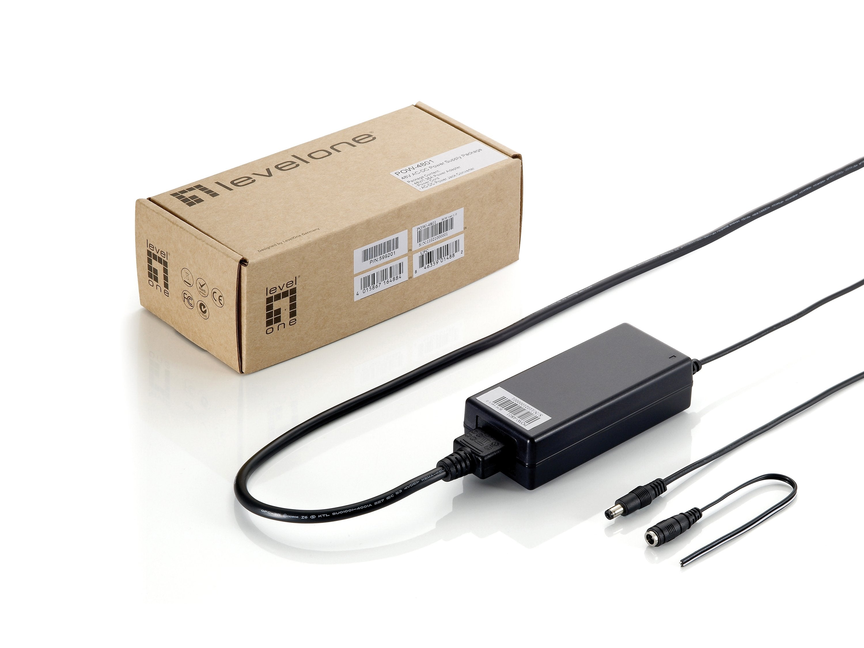 EAN 4015867164884 - LevelOne POW-4801 adaptador e inversor de corriente Interior Negro imagen 2